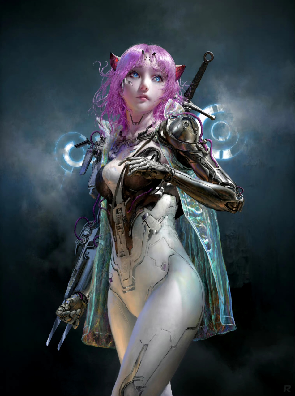 国人画师阮佳的一组动漫角色插画,一直是我喜欢的写实华丽的风格.