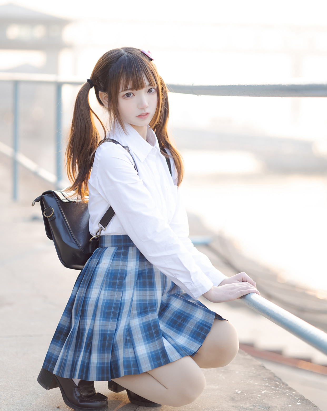 好可爱的双马尾jk妹妹,放学后要一起回家吗?