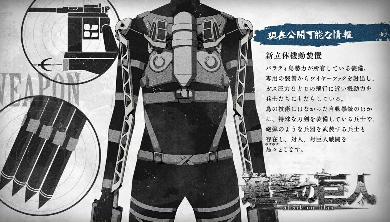 进击的巨人:新立体机动装置情报公开,高科技产品,比原来更厉害