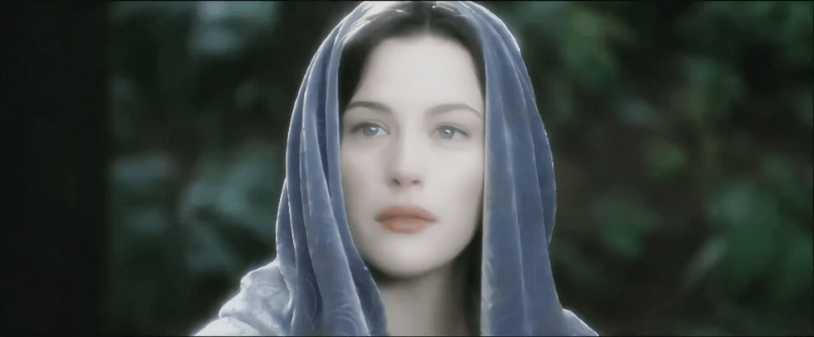 电影《指环王》系列里丽芙·泰勒饰演的阿尔玟,永生的精灵公主爱上