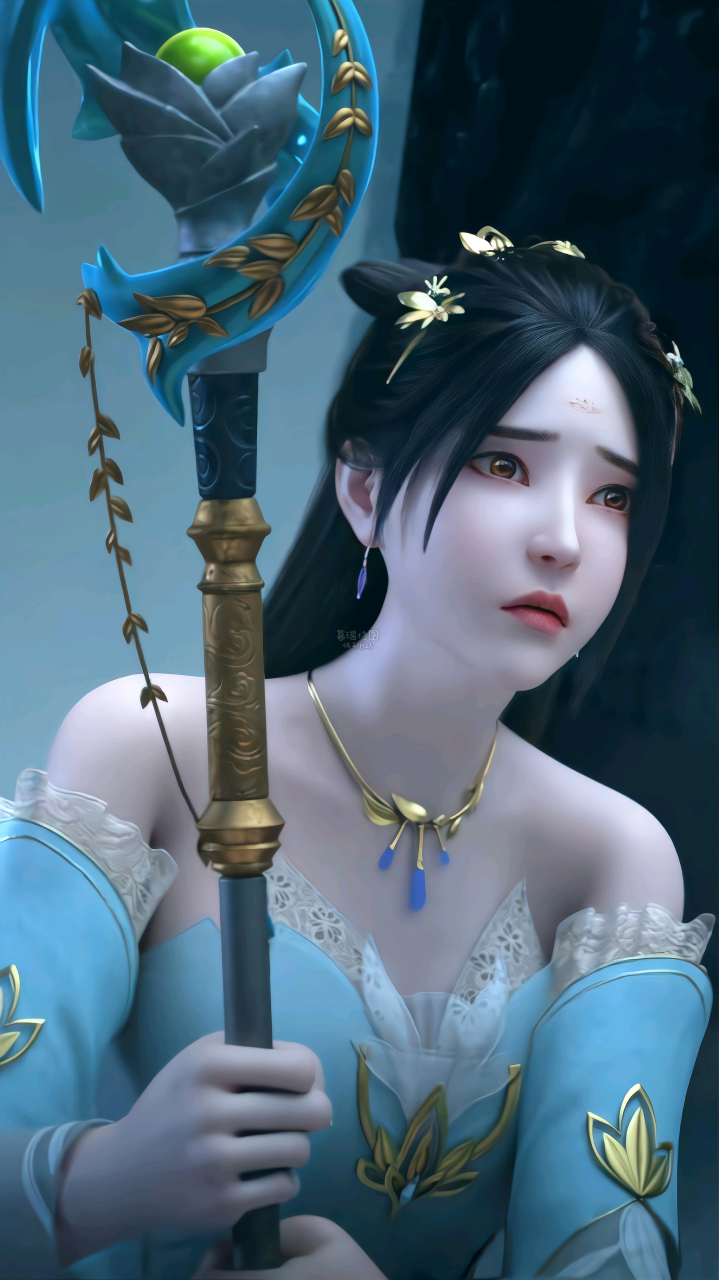 雪鹰领主# 余靖秋真滴白啊#国漫女神# #壁纸