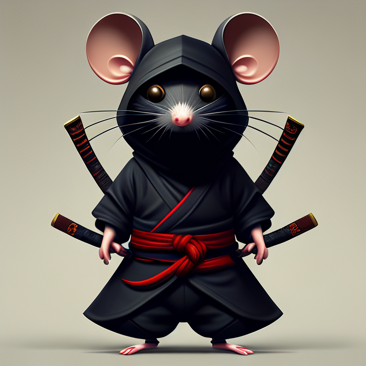 忍者风格的十二属相 #百度ai绘图黑科技