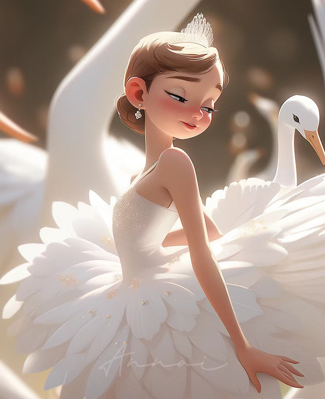 跳芭蕾舞的小女孩