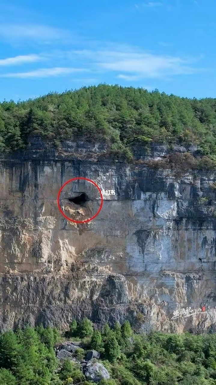 山西悬崖上的山洞,60岁老尼姑守护着1条大蟒蛇,上去吓得腿软!