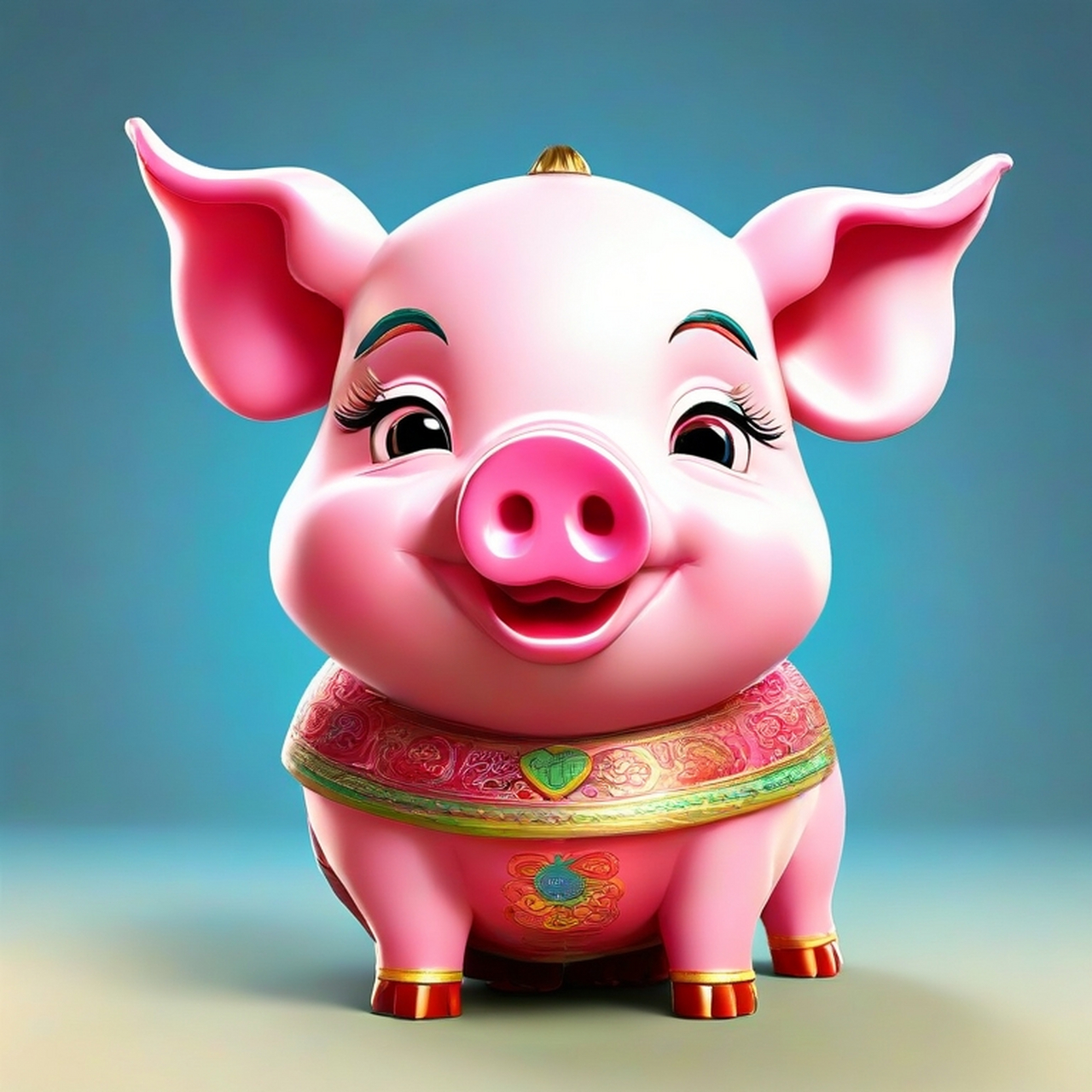 生肖猪 亥猪,十二生肖之一,地支的第十二位.