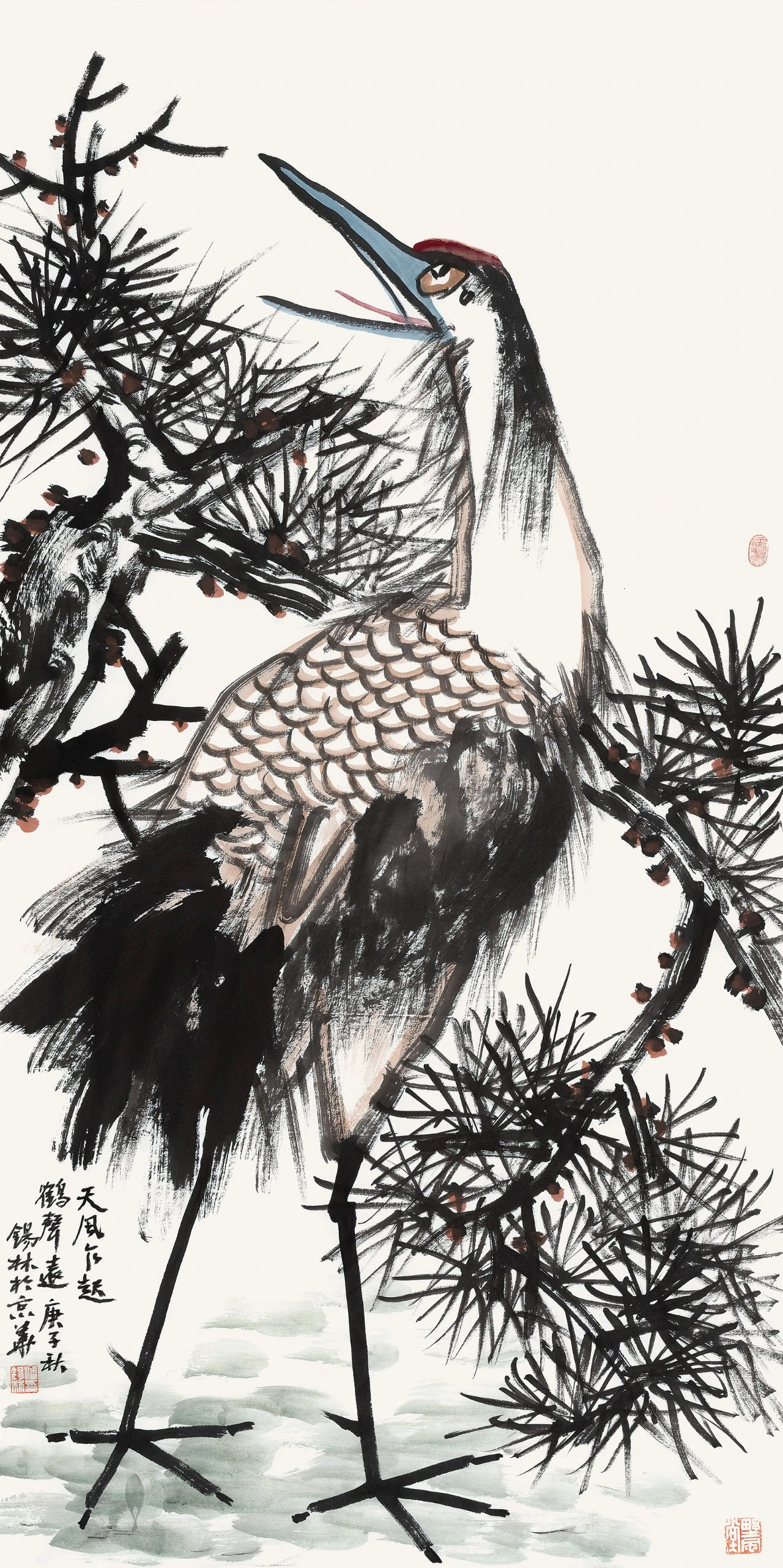 著名画家潘锡林花鸟画作品集赏析