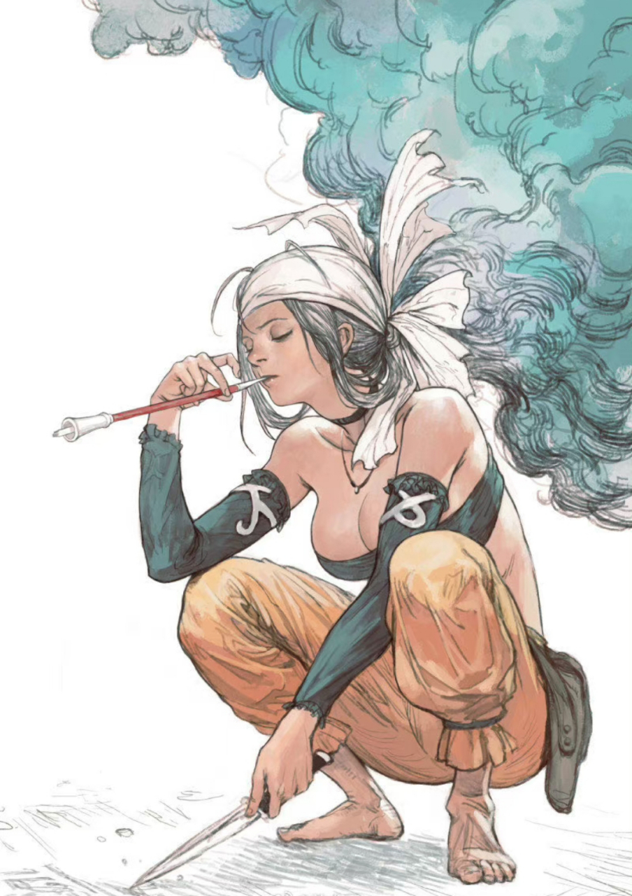 感腻细腻的蒸汽朋克 动漫插画