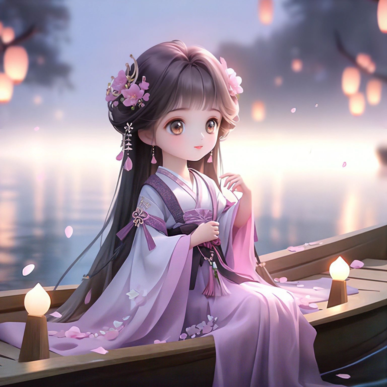 卡通古风头像,古风仙女系列 一个人最好的状态,就是独处的时候,安静