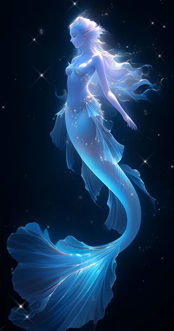 海底会发光的美人鱼[期待][期待]#二次元