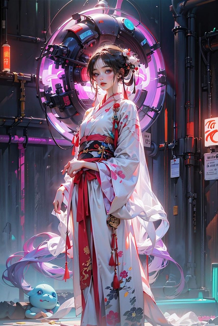 汉服,但赛博朋克