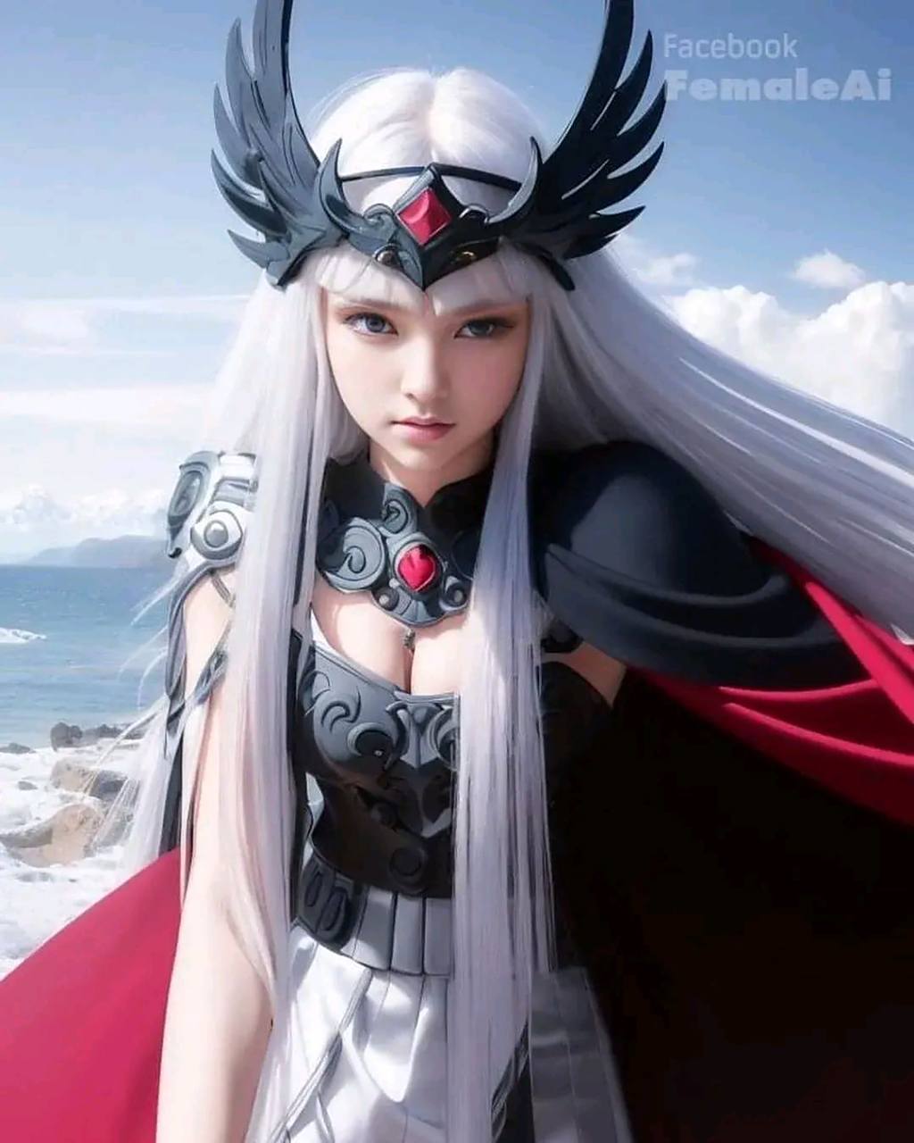 ai创作:圣斗士星矢,阿萨神族主神奥丁的地上代行者 希路达.