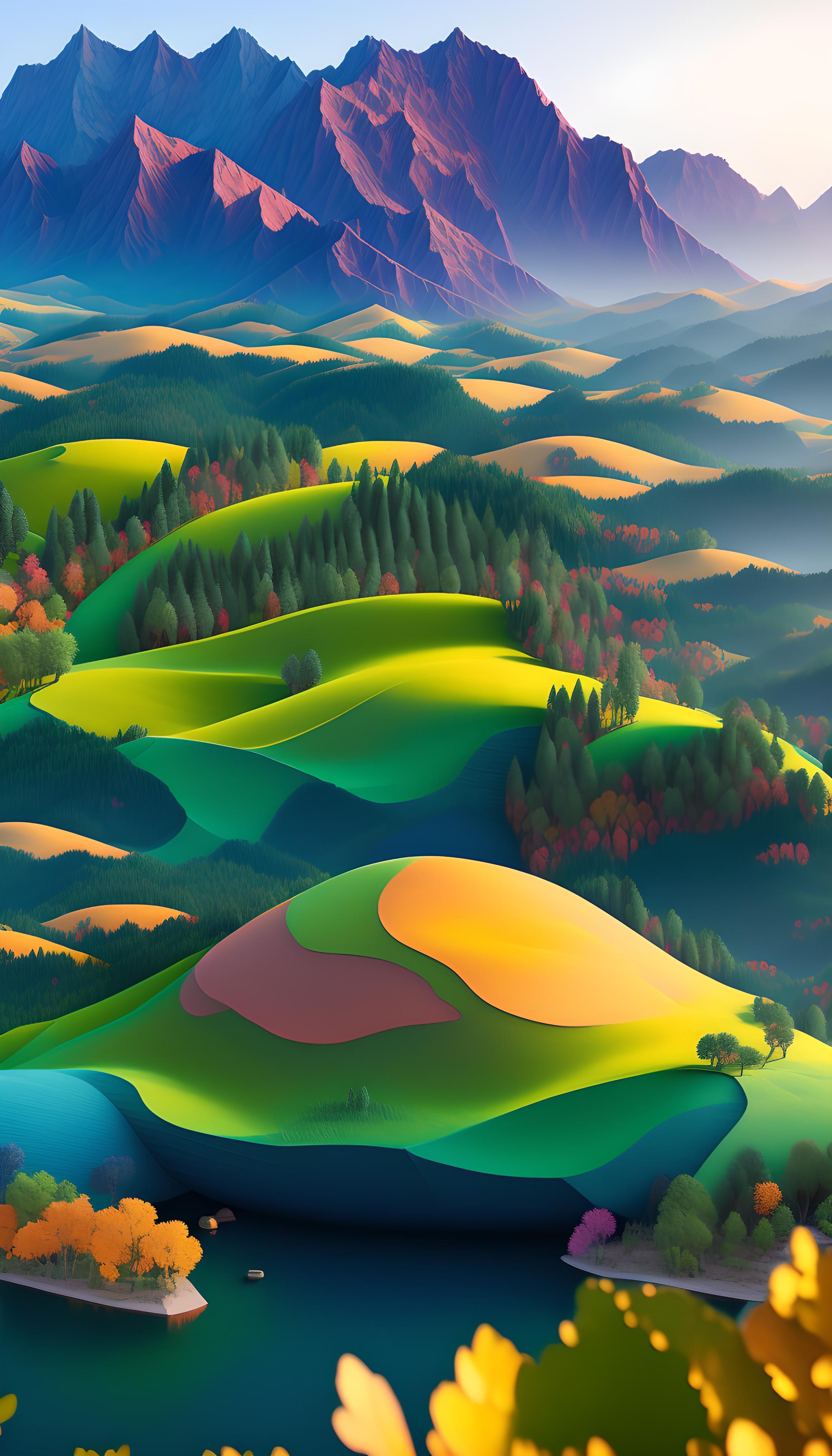 ai绘画,剪纸风格的壁纸