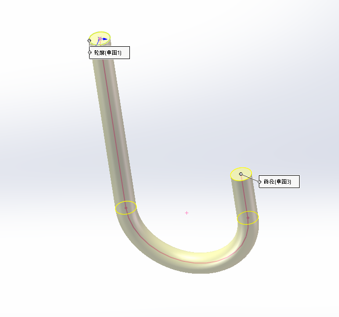 金色的鱼钩怎么画