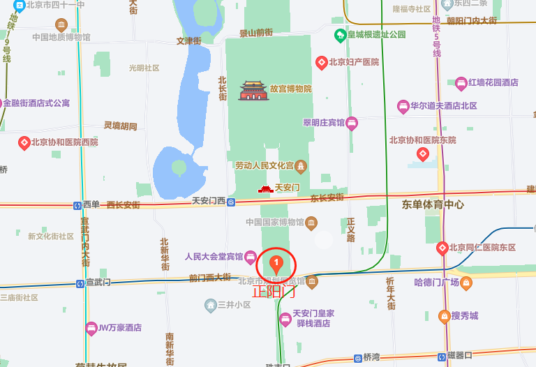 北京前门附近地图图片