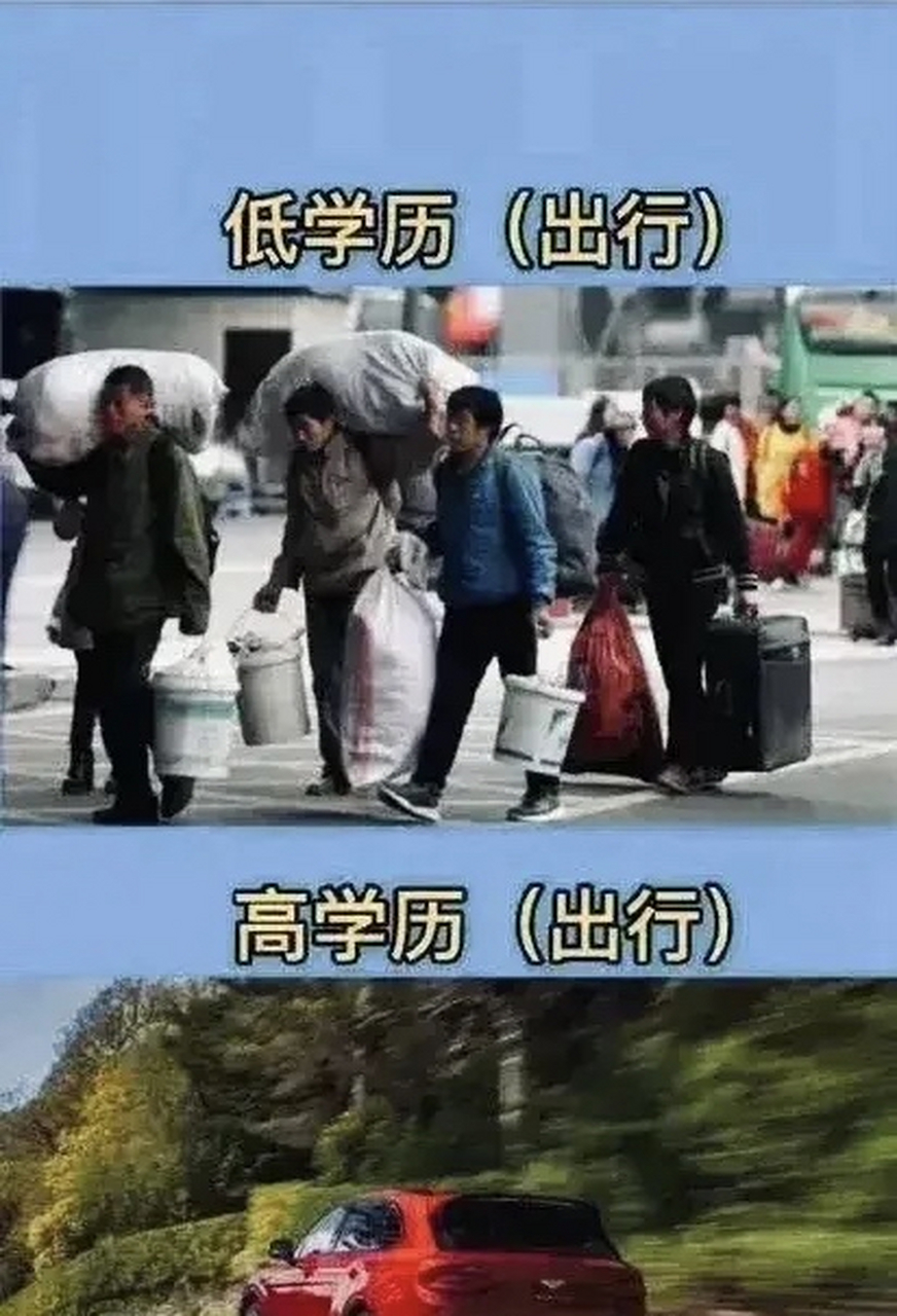 高学历与低学历对比,很扎心的一组图片也许这就是现实吧!