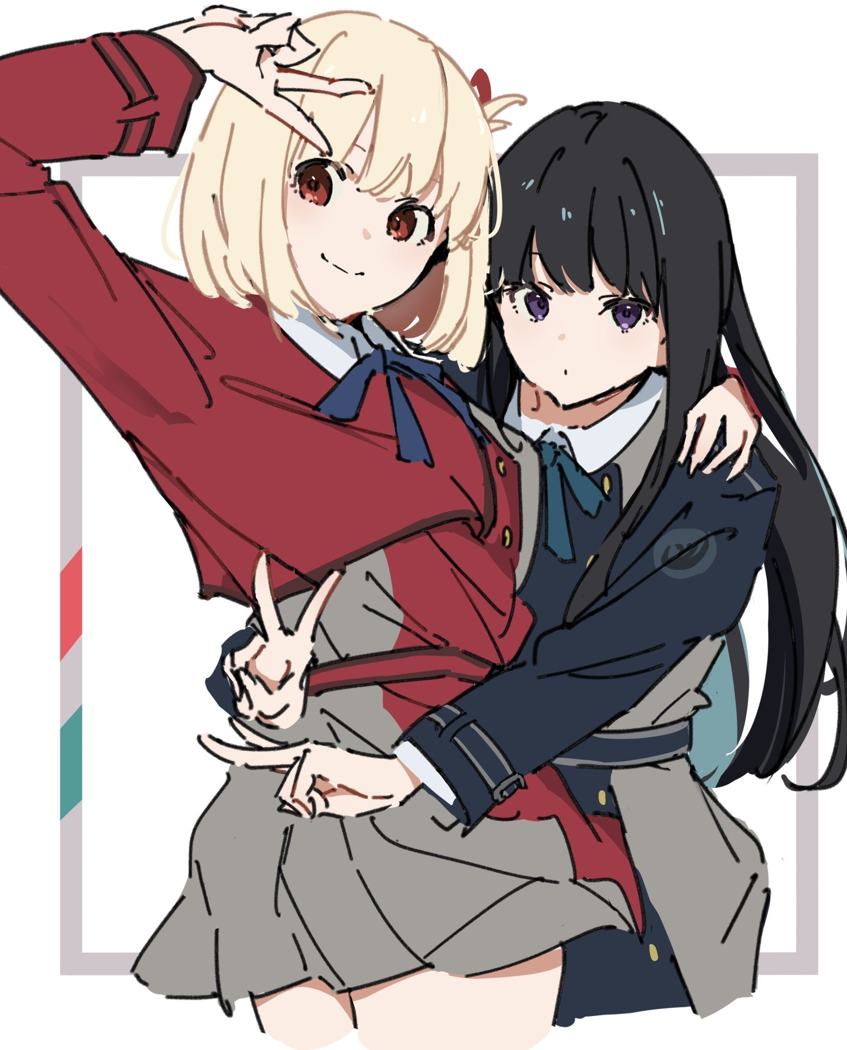 盛开在百合花中的少女们 莉可丽丝插画分享
