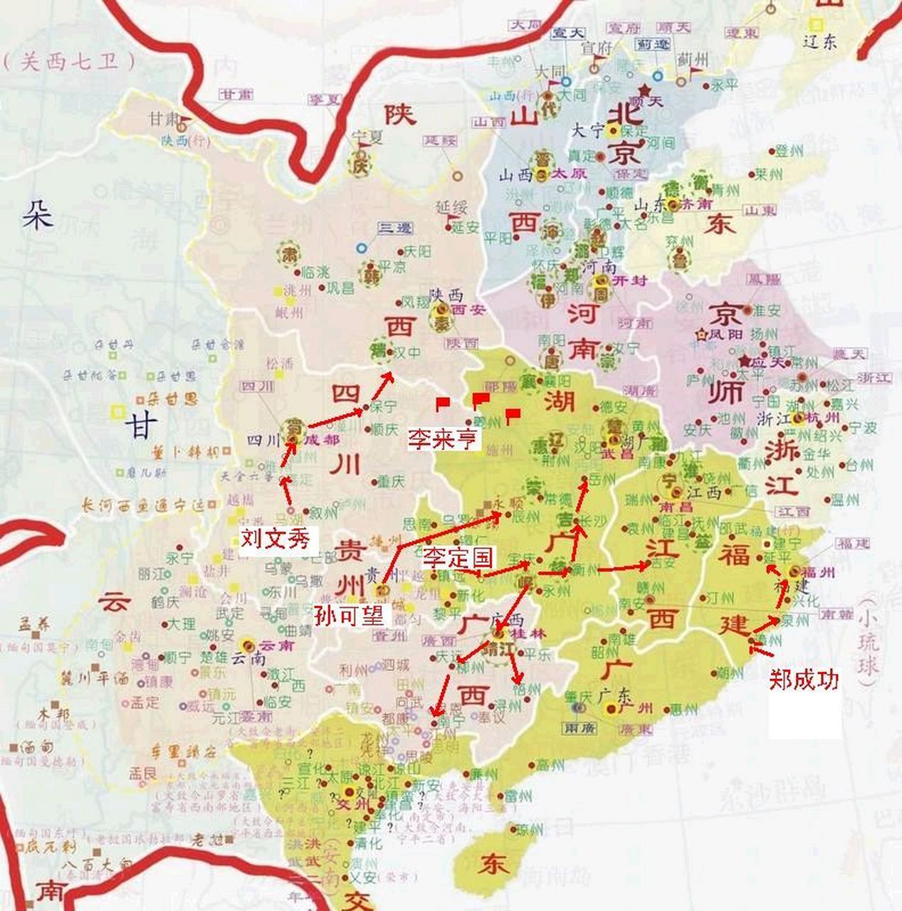 【出師討滿夷自瓜州至金陵】 明·朱成功 縞素臨江誓滅胡,雄師十萬氣