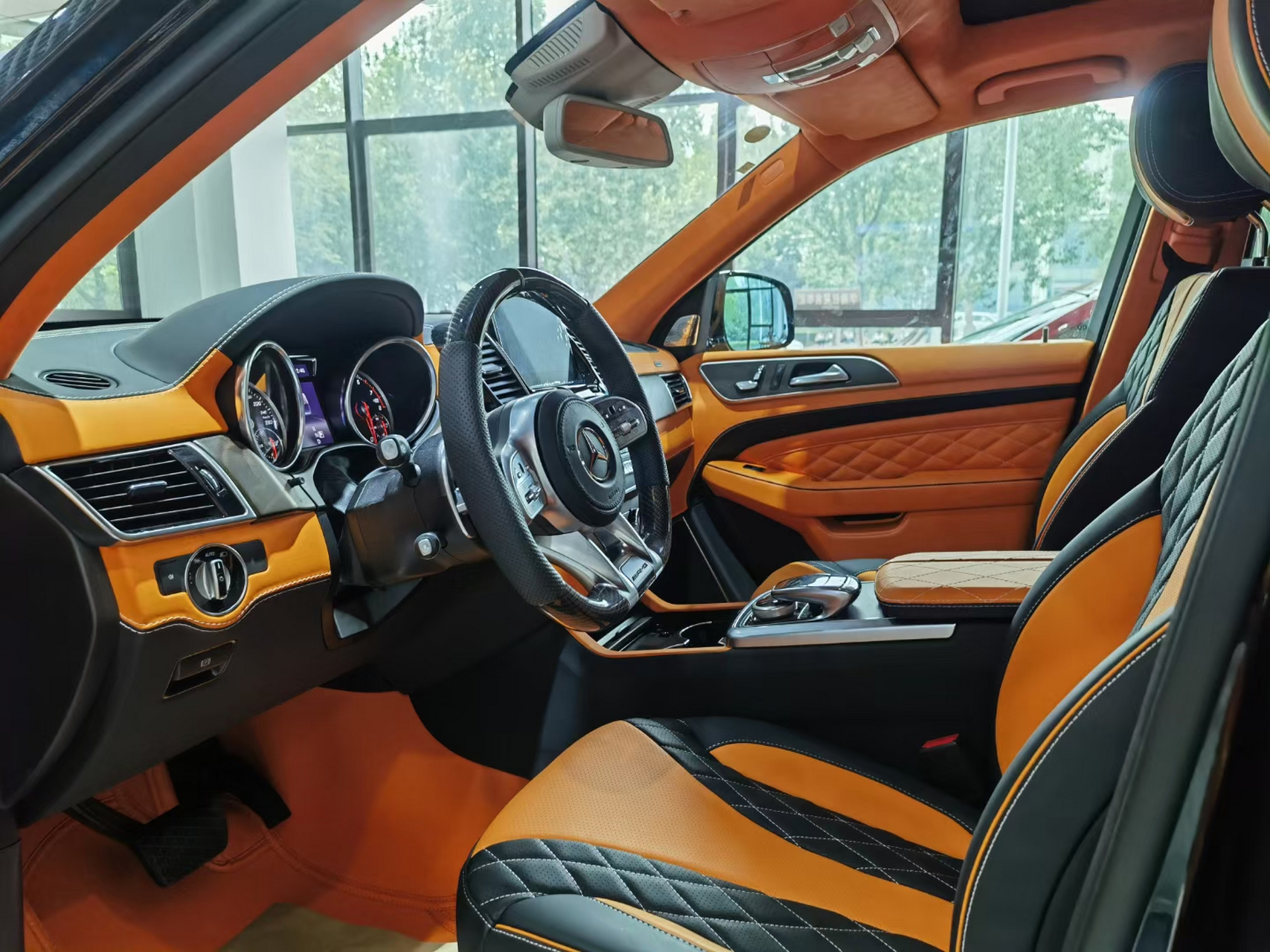 北京bj90黑色4.0tv8四座版本内饰升级实拍照片