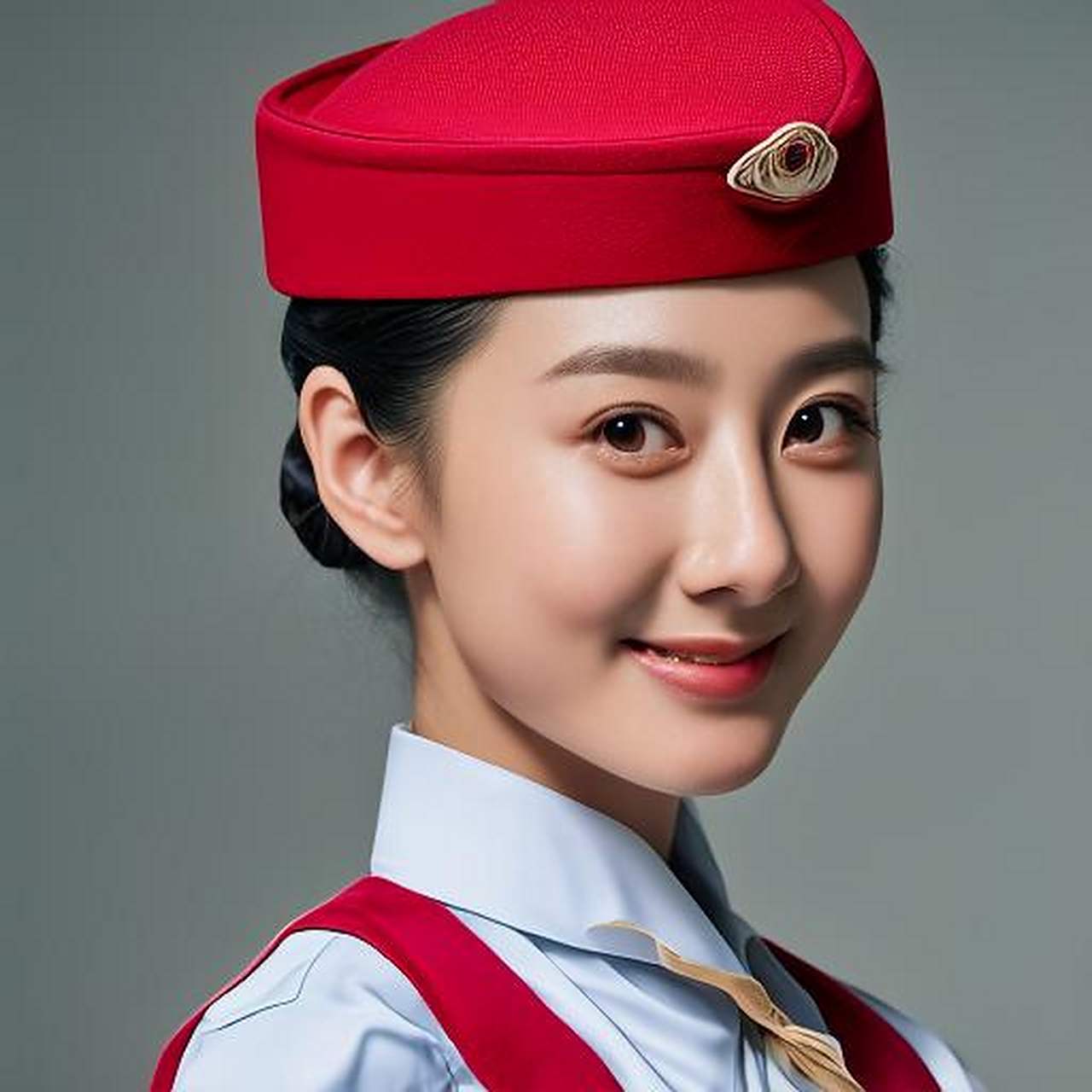 02形象气质:空姐通常需要具备良好的形象气质,包括外表端庄,仪态