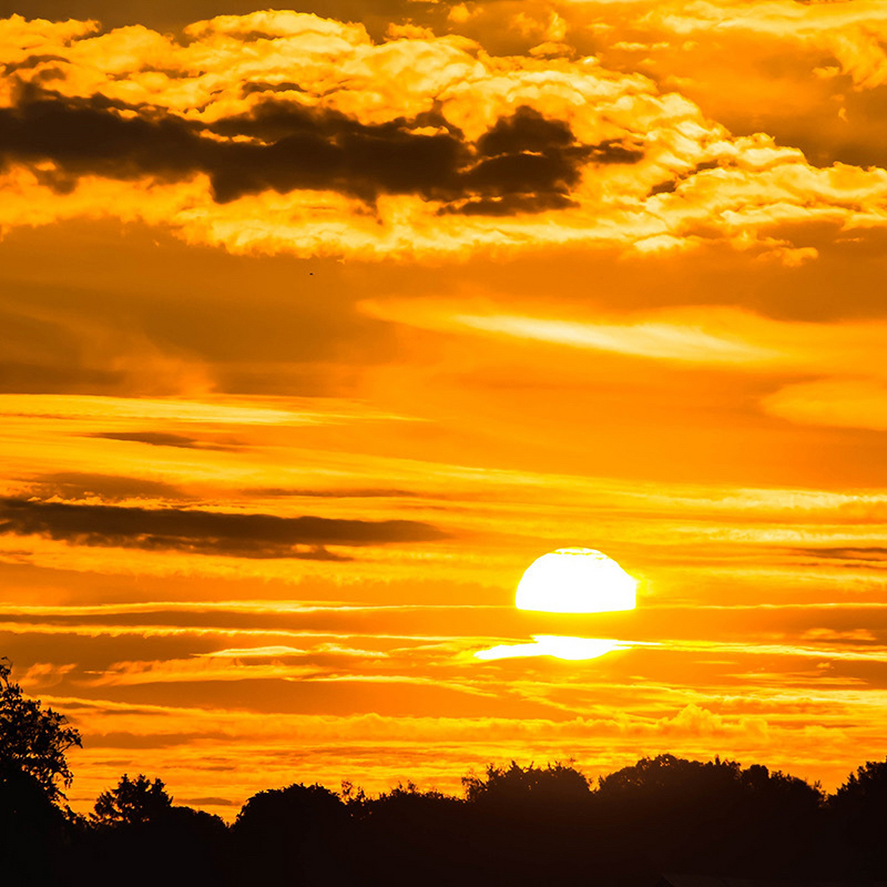 浪漫橘色日落wechat背景图#背景图# #朋友圈背景图# #百度创作灵感