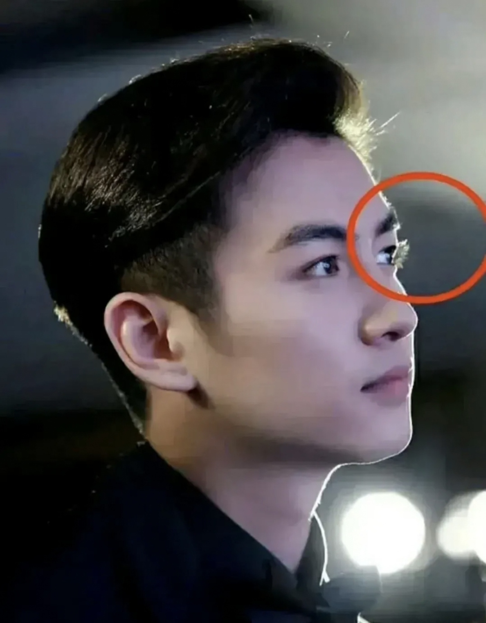放大后的照片惊讶地发现,陈晓的睫毛真的很长.在娱乐圈中,还有其他男