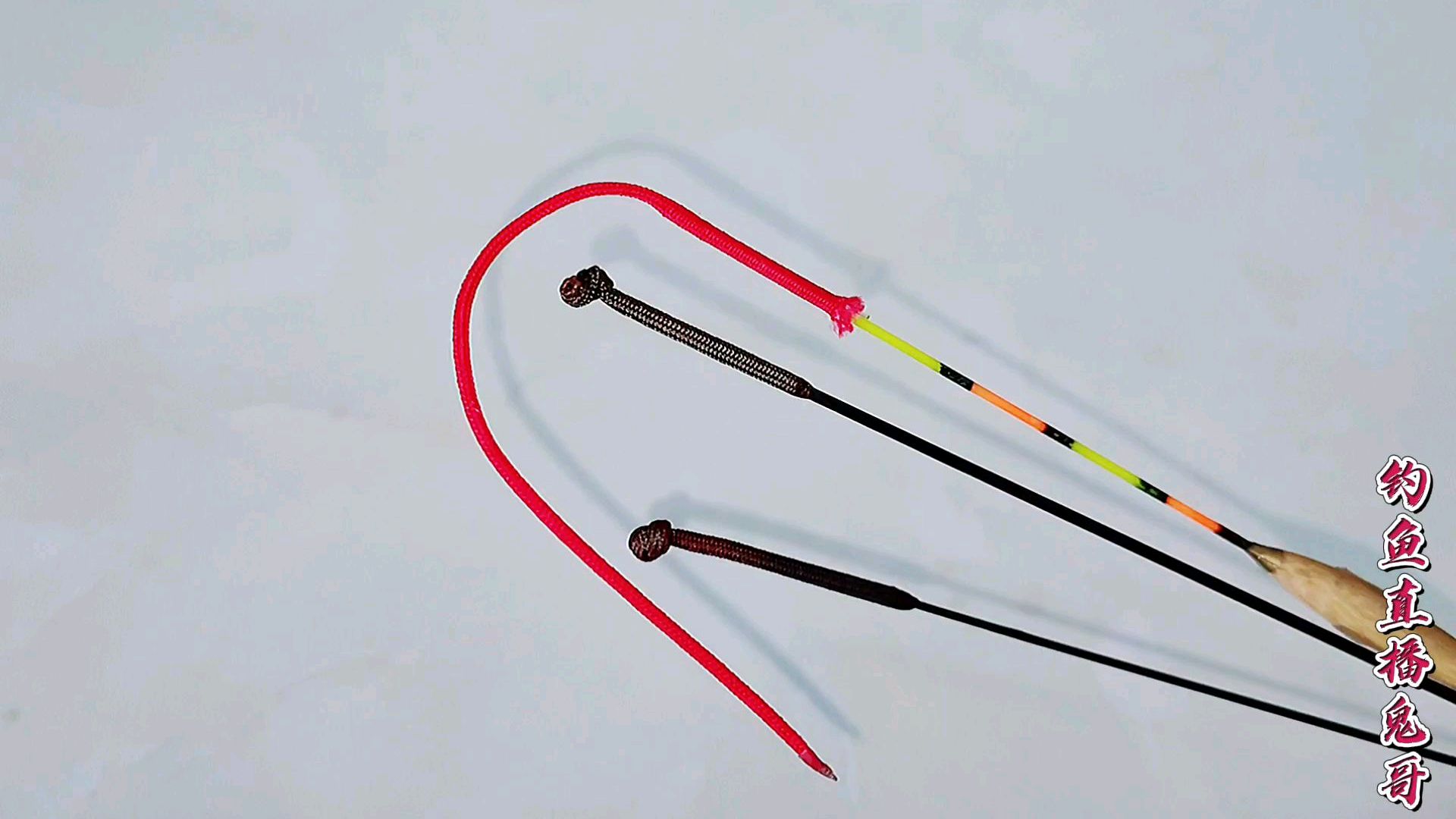 新鱼竿竿稍绳2种打结方法,简单实用不脱结,钓鱼人都在用