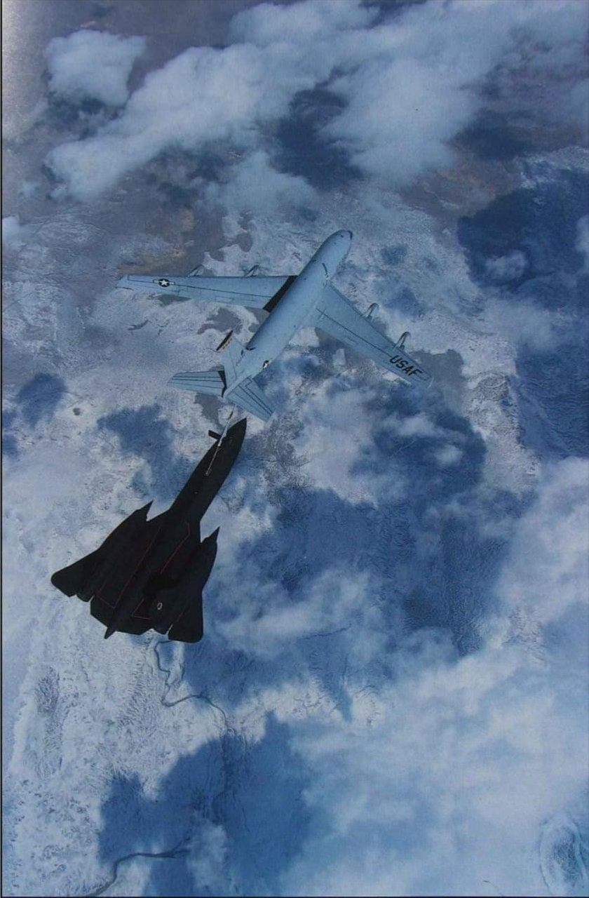 sr71黑鸟侦察机空中加油的珍贵历史照片#飞机