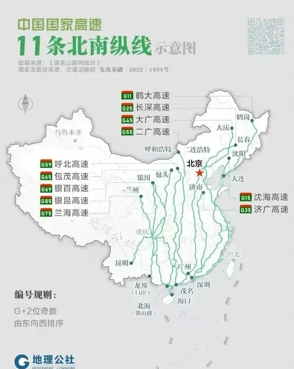 中国高速公路布局图图片