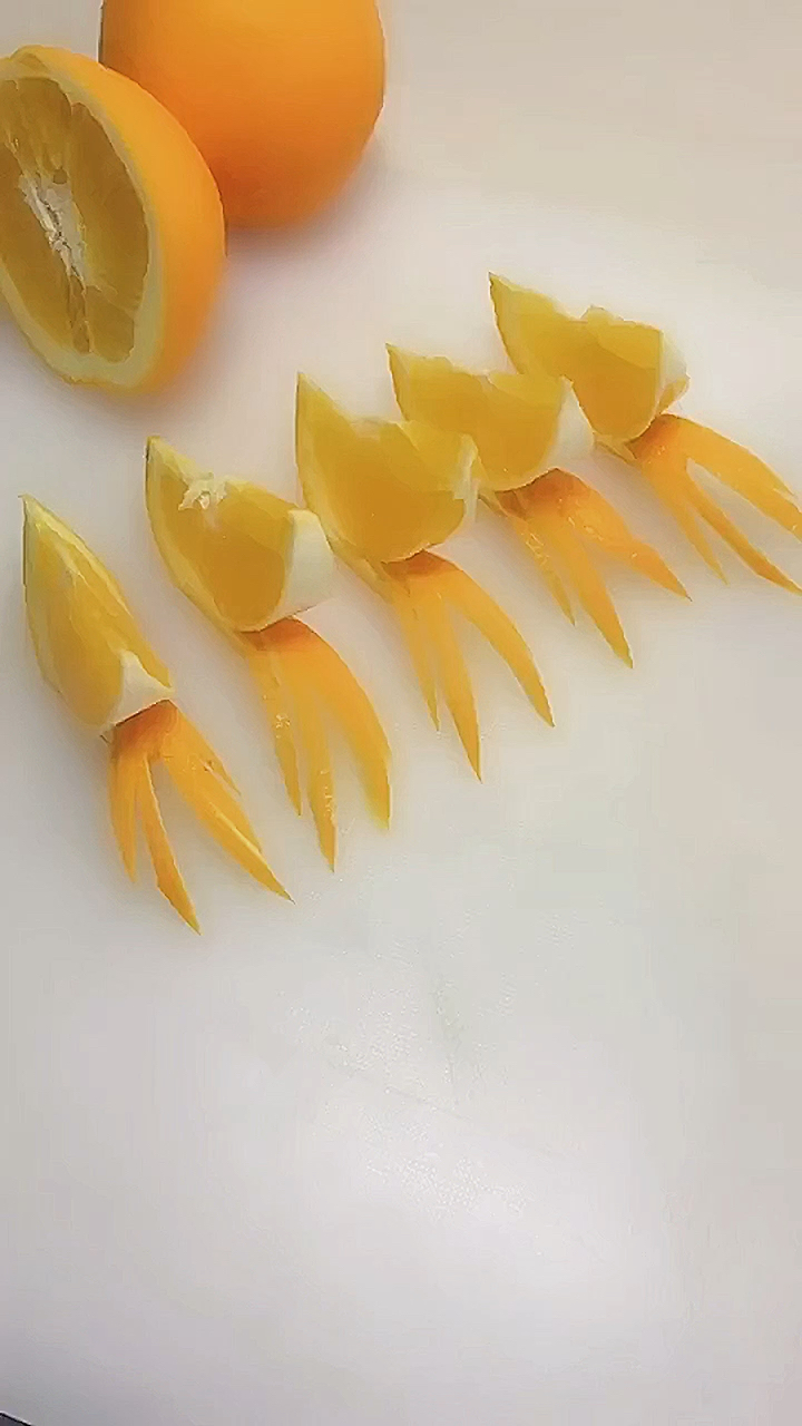 创意橙子花刀