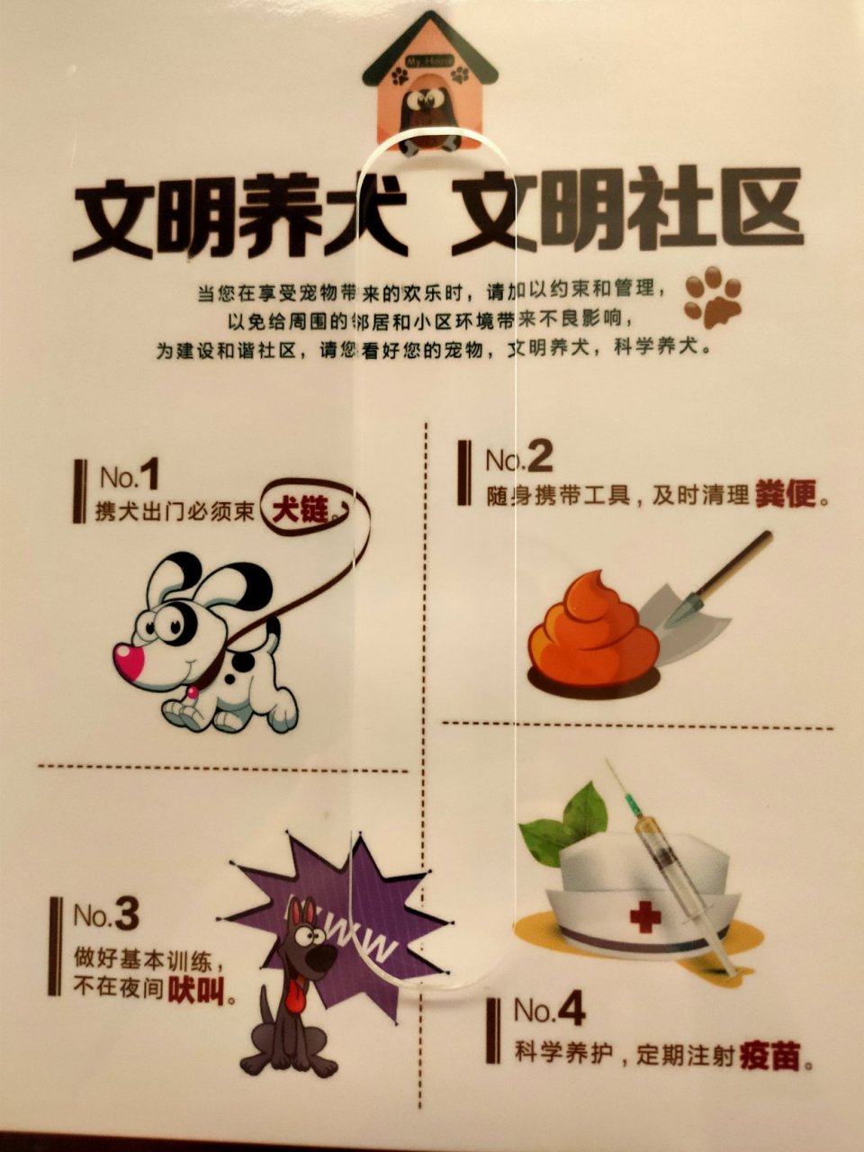 【文明养犬  文明社区】 老蔡今天去厦门一个小区找朋友泡茶聊天,在