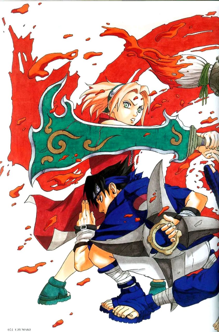 火影忍者# 扉页小故事:拿刀的不一定是大汉,也可能是小樱.