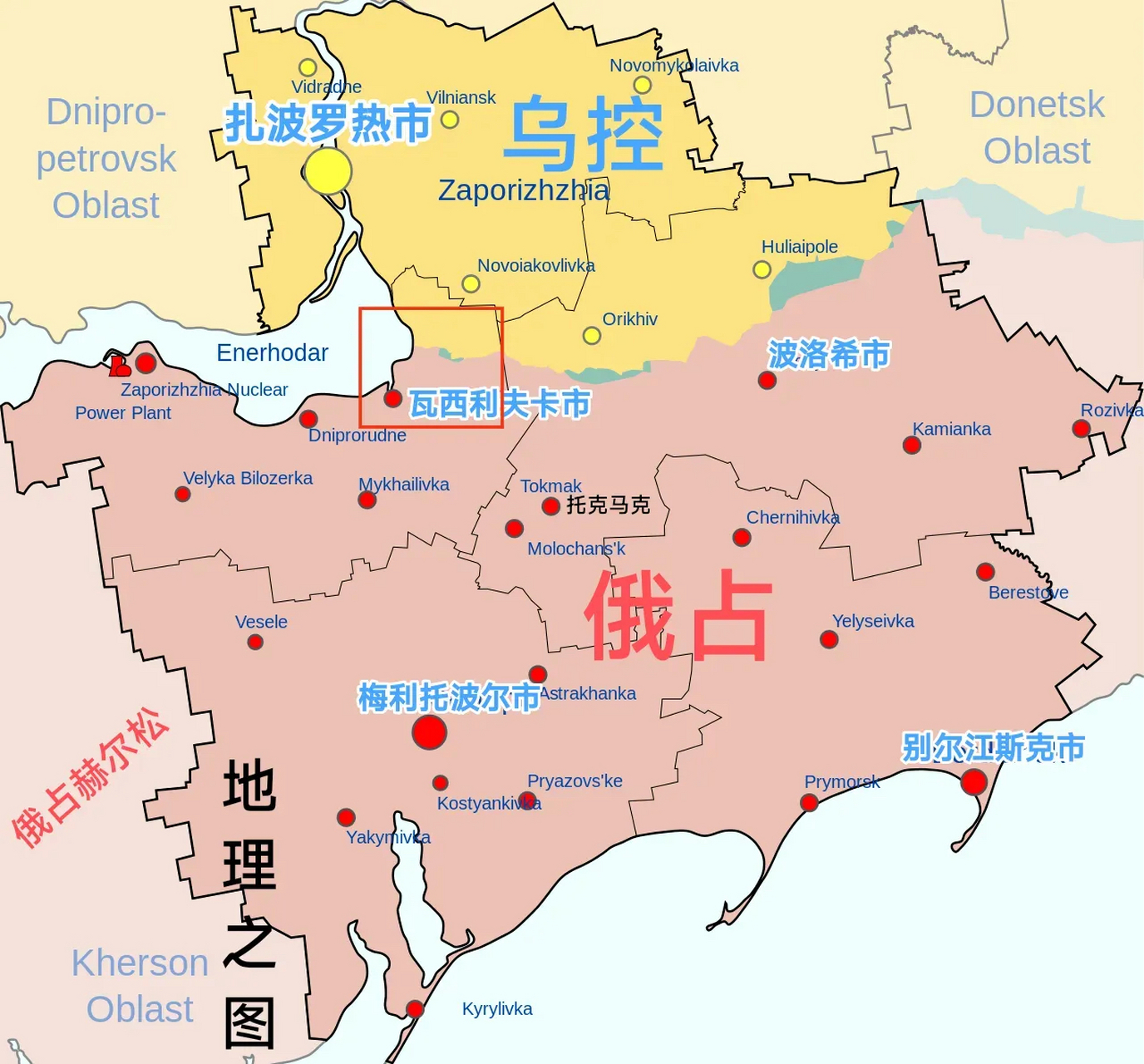 扎波罗热地区地图图片