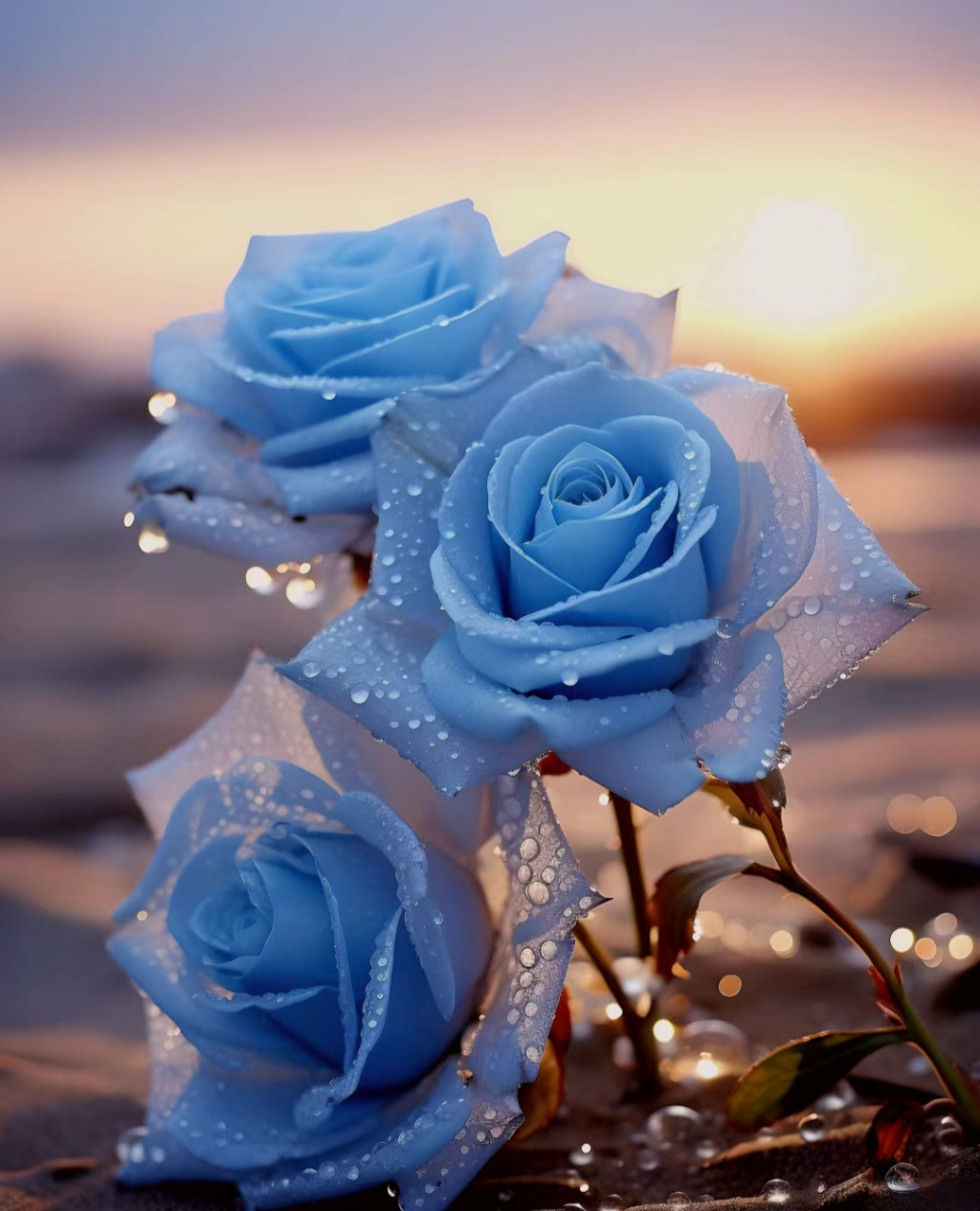 破冰蓝玫瑰#2023小雪节气