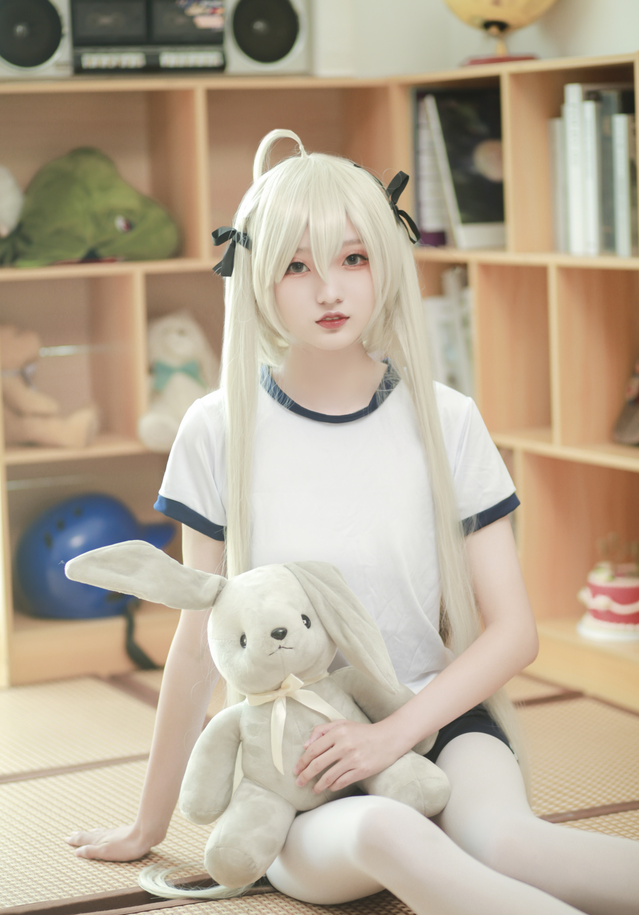 穹妹體操服cos,還配上了