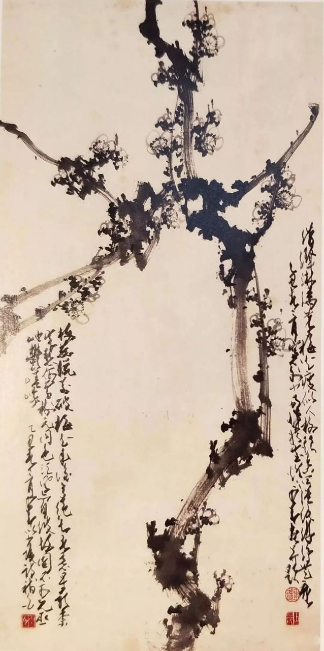 立冬,赏赵少昂笔下的梅花  赵少昂(1905～1998 ),广州人,字叔仪.