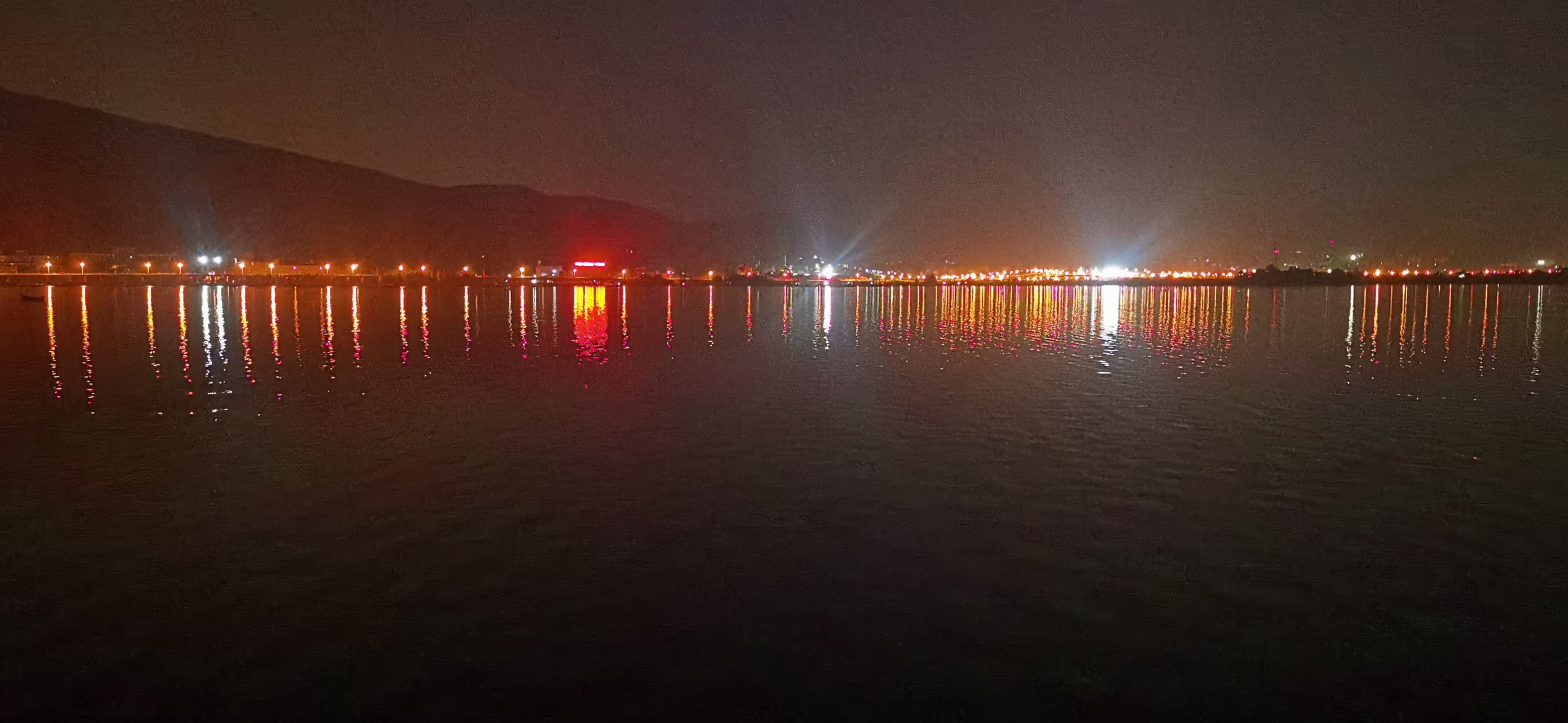 昆明海埂大坝夜景灯光图片