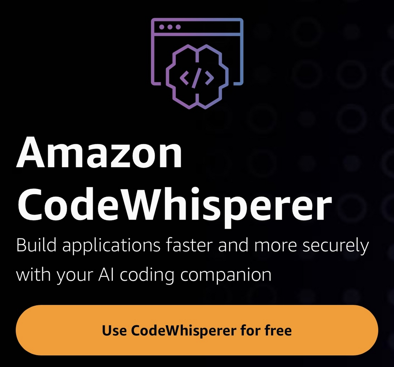 ai工具推荐 - codewhisperer codewhisperer 是亚马逊的用几十亿行