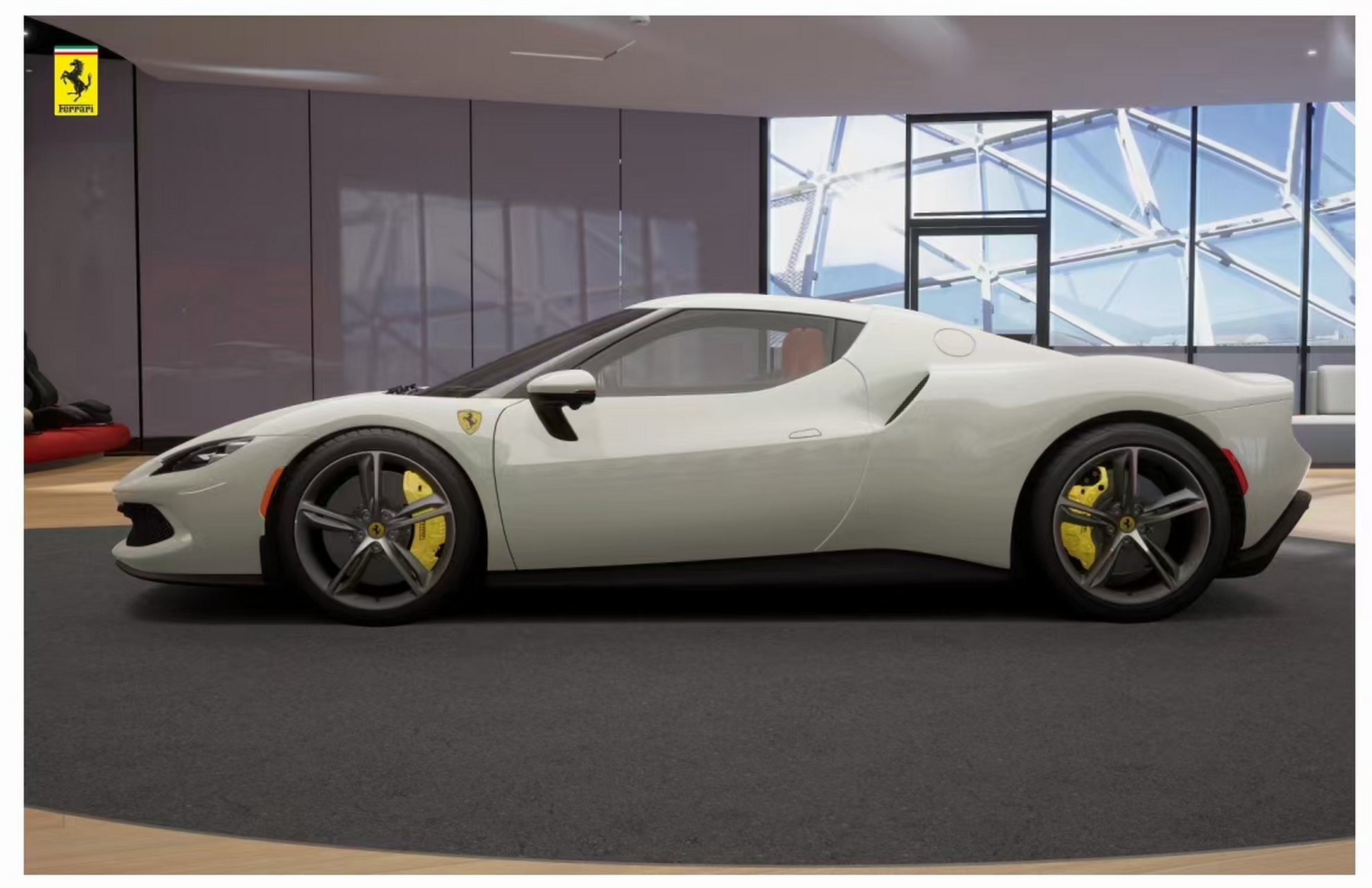 法拉利296gtb  普利司通run flat轮胎,afs前照明系统,吸烟套件,翼子板