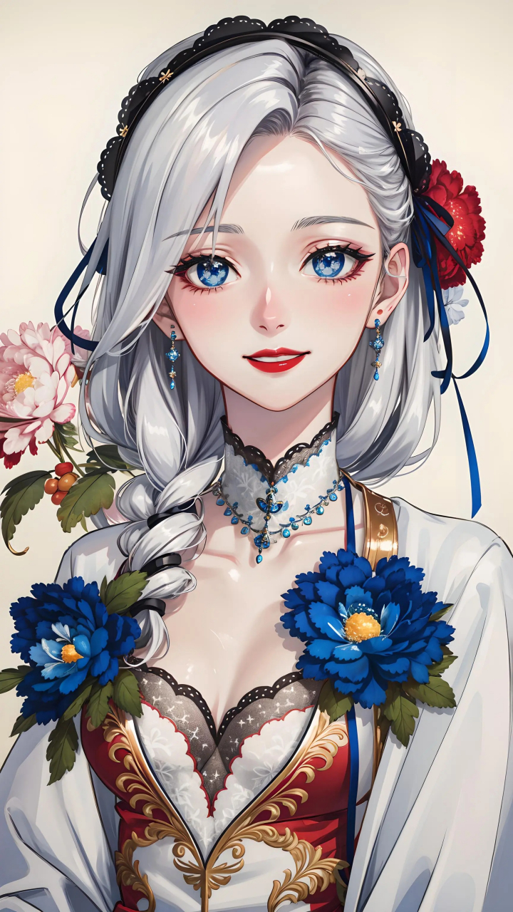 白发少女#二次元# #美女# #二次元美图