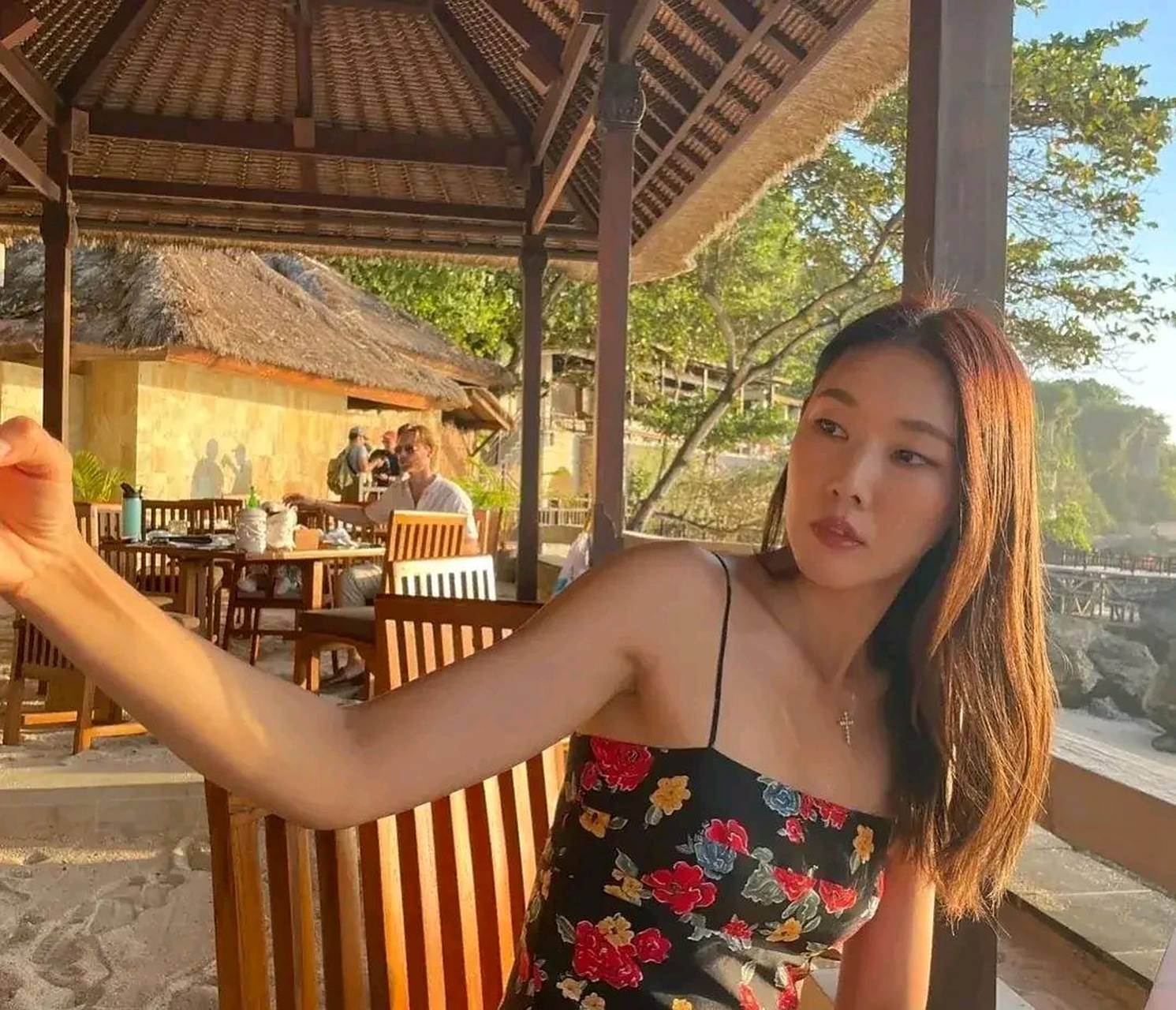 模特韩惠珍在自己的instagram上上传了多张照片.