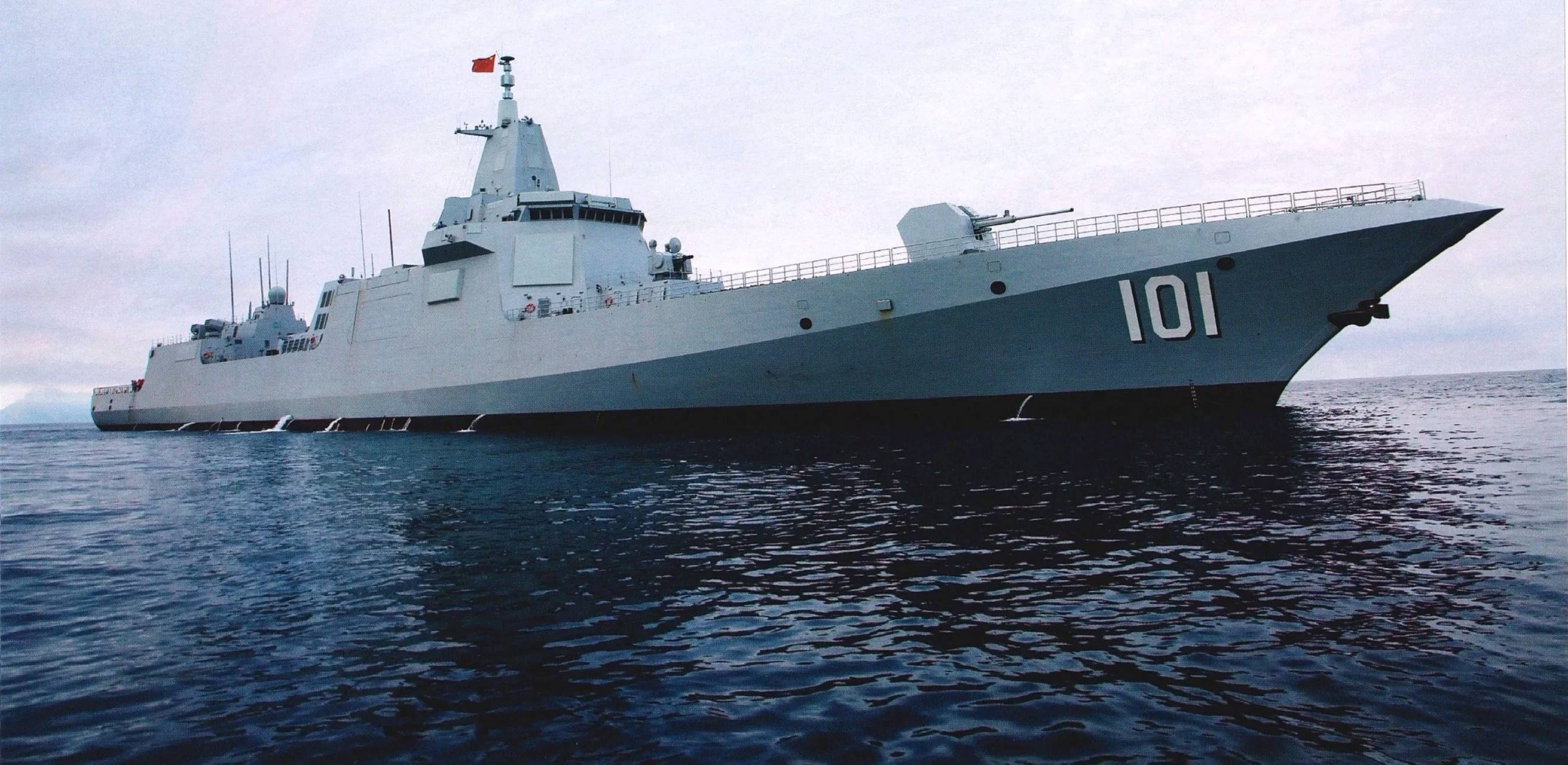 中国海军的新八大金刚,055级101-108,大国巨舰,单单一艘就可以傲视