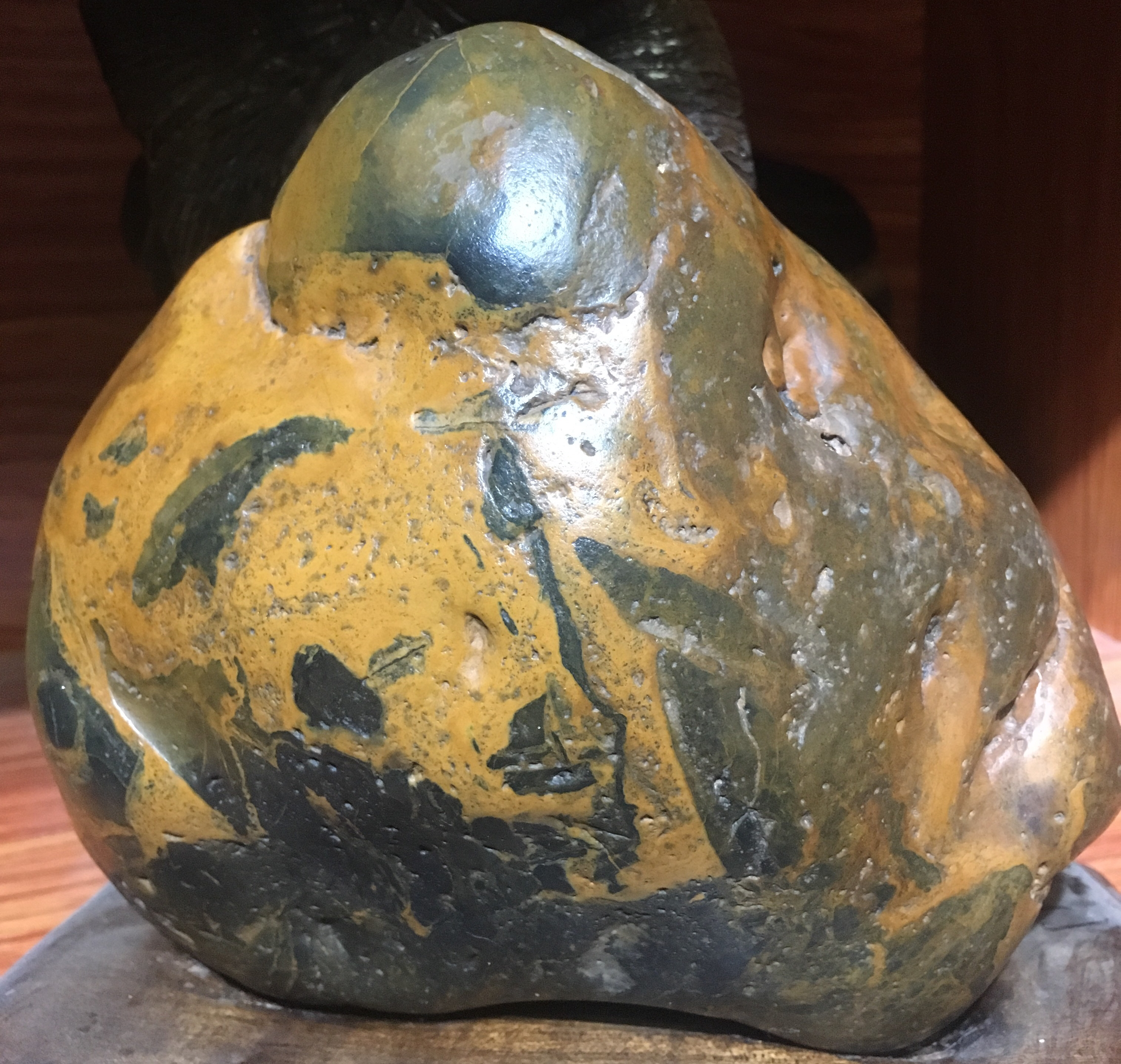 精品画面奇石,黄蜡石十大画面观赏奇石,石中悟境,自评自乐