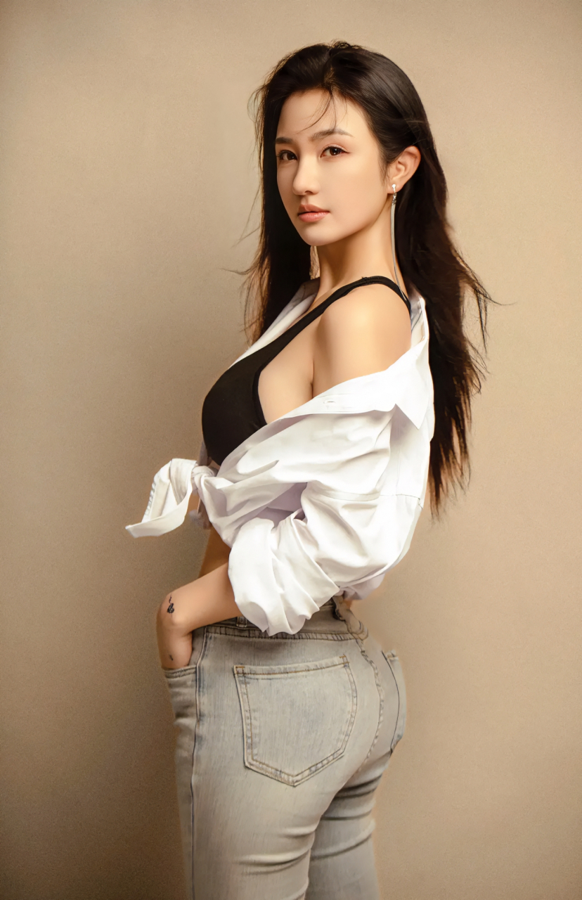 胸夹手机惊艳亮相,女星桂晶晶性感身材写真  这位演员是桂晶晶,在《追