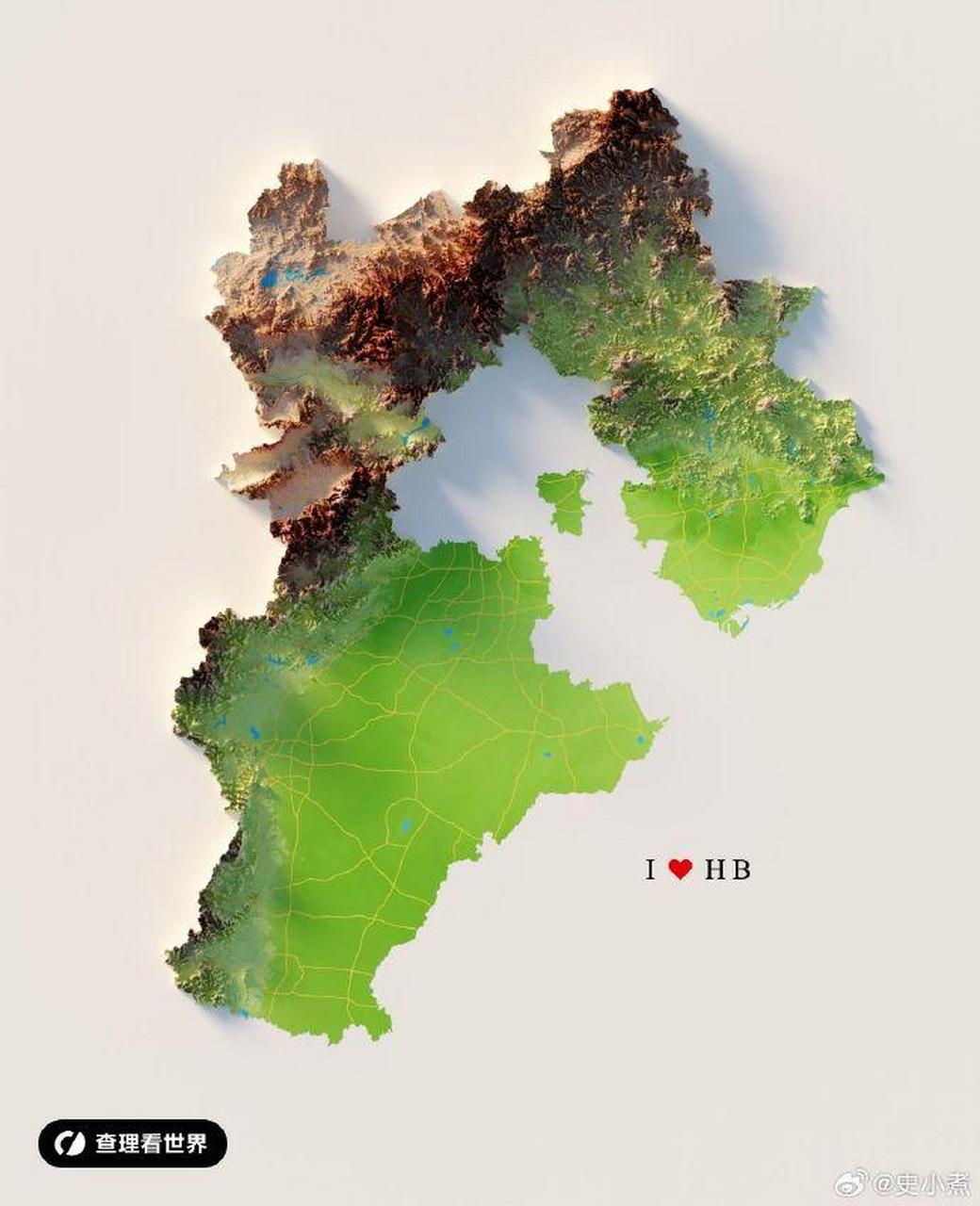 河北地形3d模拟图