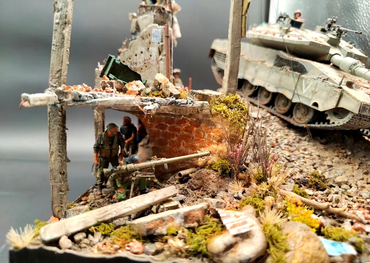 军模欣赏:场景模型《绝地伏击》