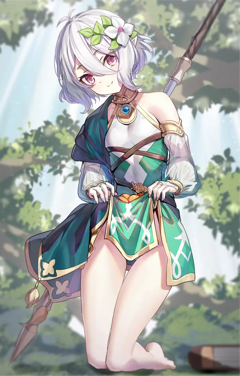 这大白腿是我能拥有的吗#二次元# #动漫少女# #肤白貌美大长腿