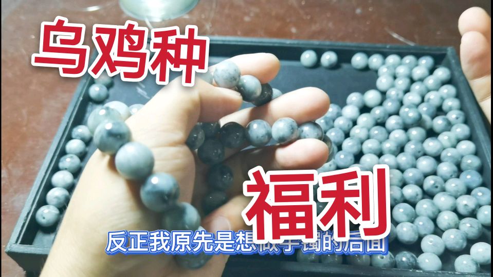 平时难得做的乌鸡种翡翠,为何这次拿来做珠子?