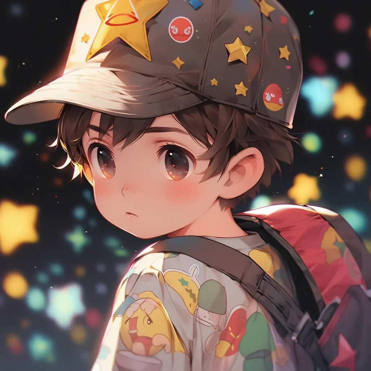 可爱的小男孩头像 #ai绘画