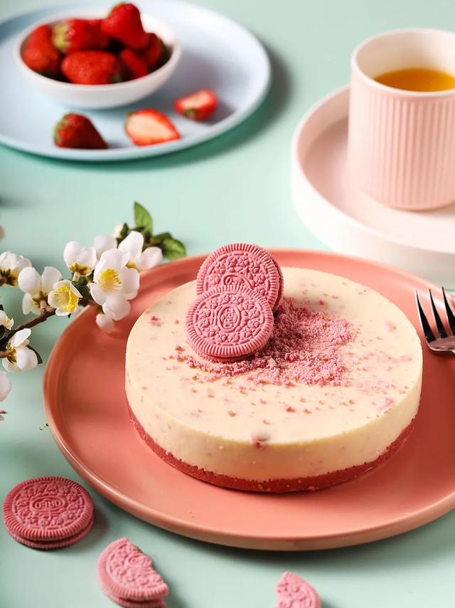 这款高颜值甜品樱花酸奶蛋糕,值得收藏!