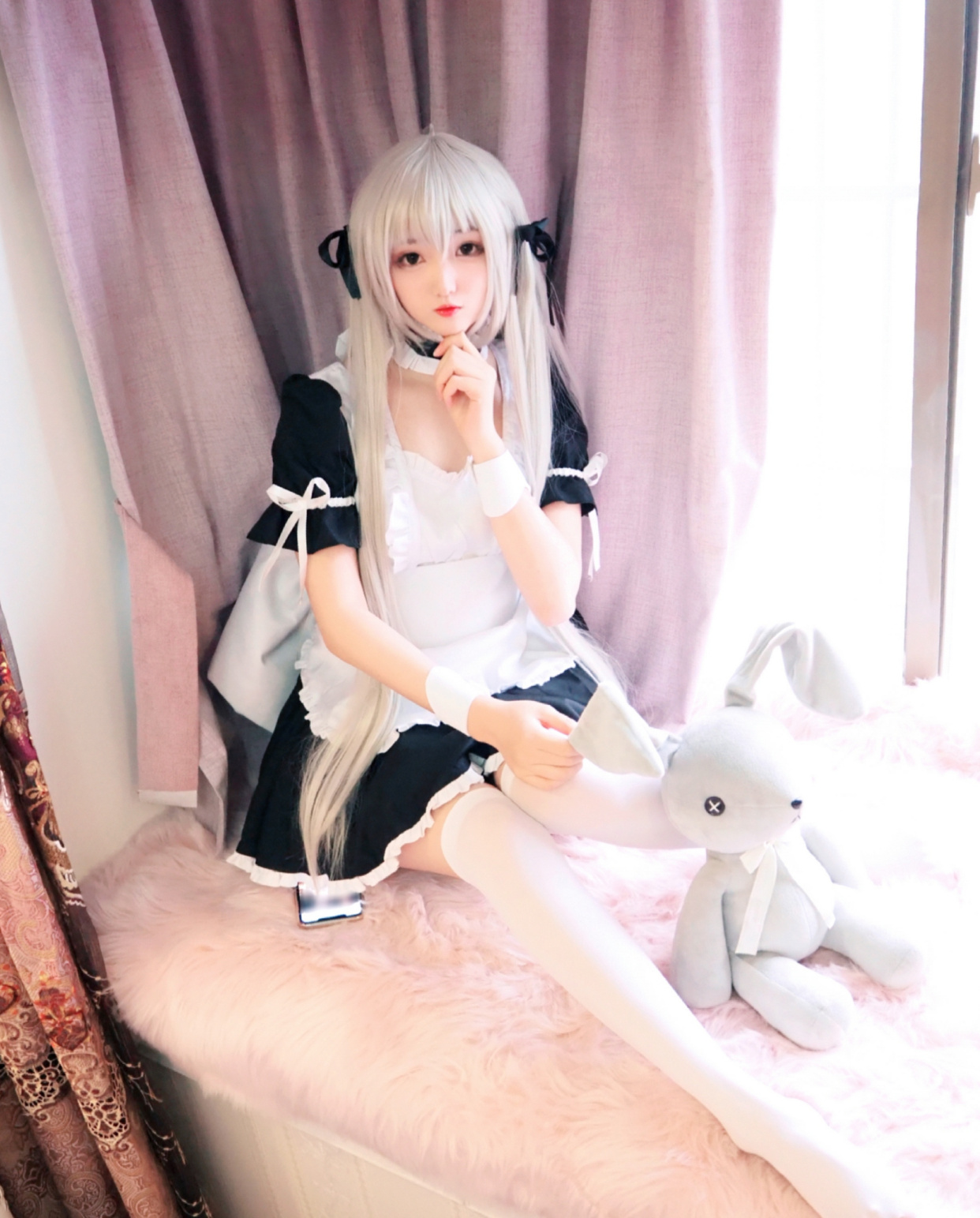 如果有机会让春日野穹成为你的"白丝"女仆,你会选图几的穹妹?